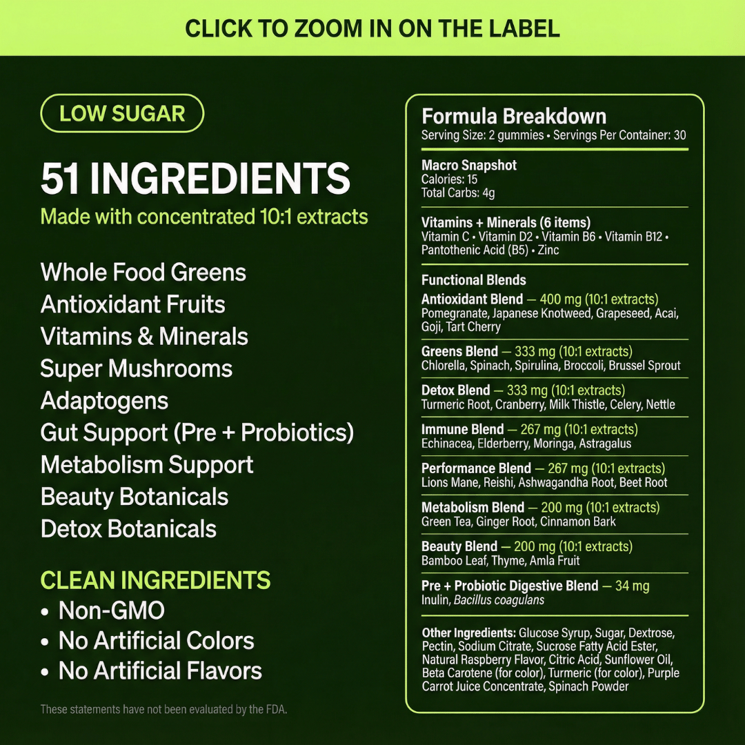 Superfoods Greens Daily Gummies