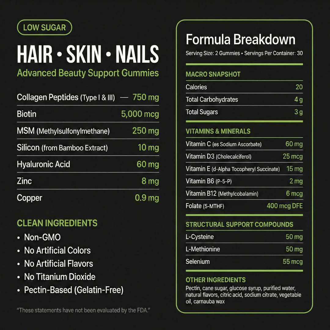 Ruüts Hair Skin Nail Gummies